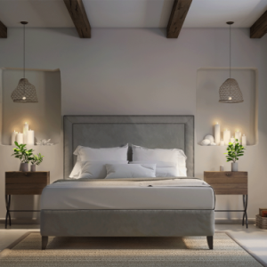 Hestia Twin Piped Platform Bed